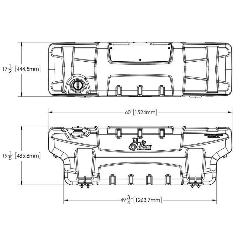 TITAN 5410050 TRAVEL TREKKER 50 GALLON IN-BED AUXILIARY FUEL SYSTEM - Image 4